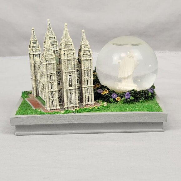 Temple Square Salt Lake City Ut Snow Globe Waterball Vintage Collectable Christ - Picture 4 of 10